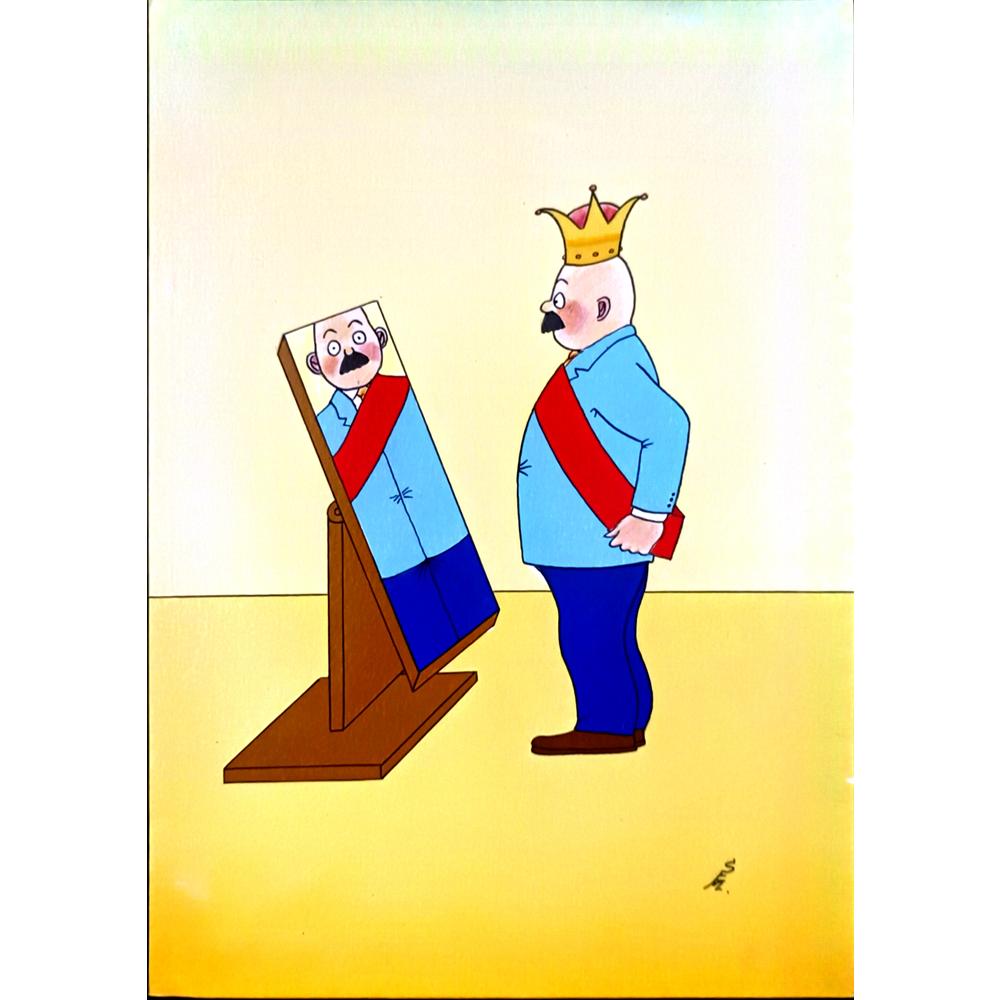Ernest Metz 29x21cm Orijinal Karikatür BOD05951