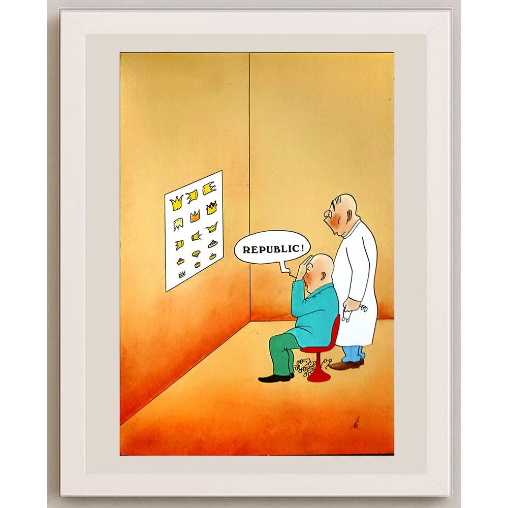 Ernest Metz 29x21cm Orijinal Karikatür BOD05952