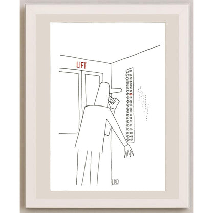 Peter Luko 29x21cm Orijinal Karikatür BOD05955