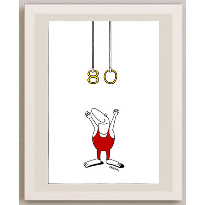 Anton Kotreba 29x21cm Orijinal Karikatür BOD05956