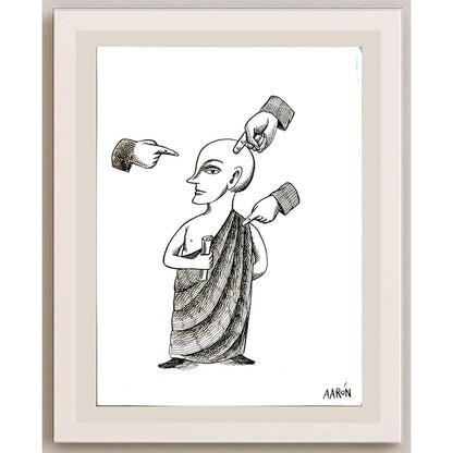 Aaron 29x21cm Orijinal Karikatür BOD05957