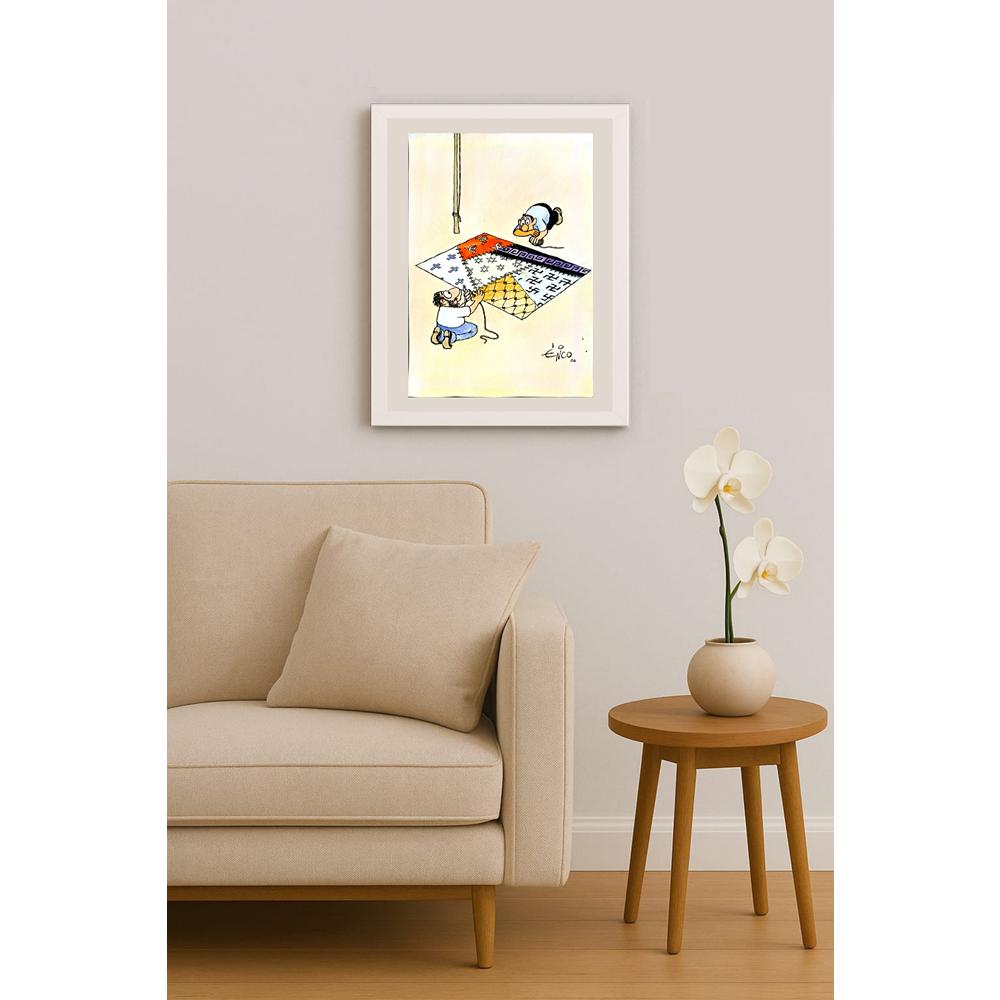 Erico Junqueira Ayres 35x25cm Orijinal Karikatür BOD05959