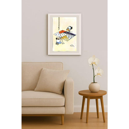 Erico Junqueira Ayres 35x25cm Orijinal Karikatür BOD05959
