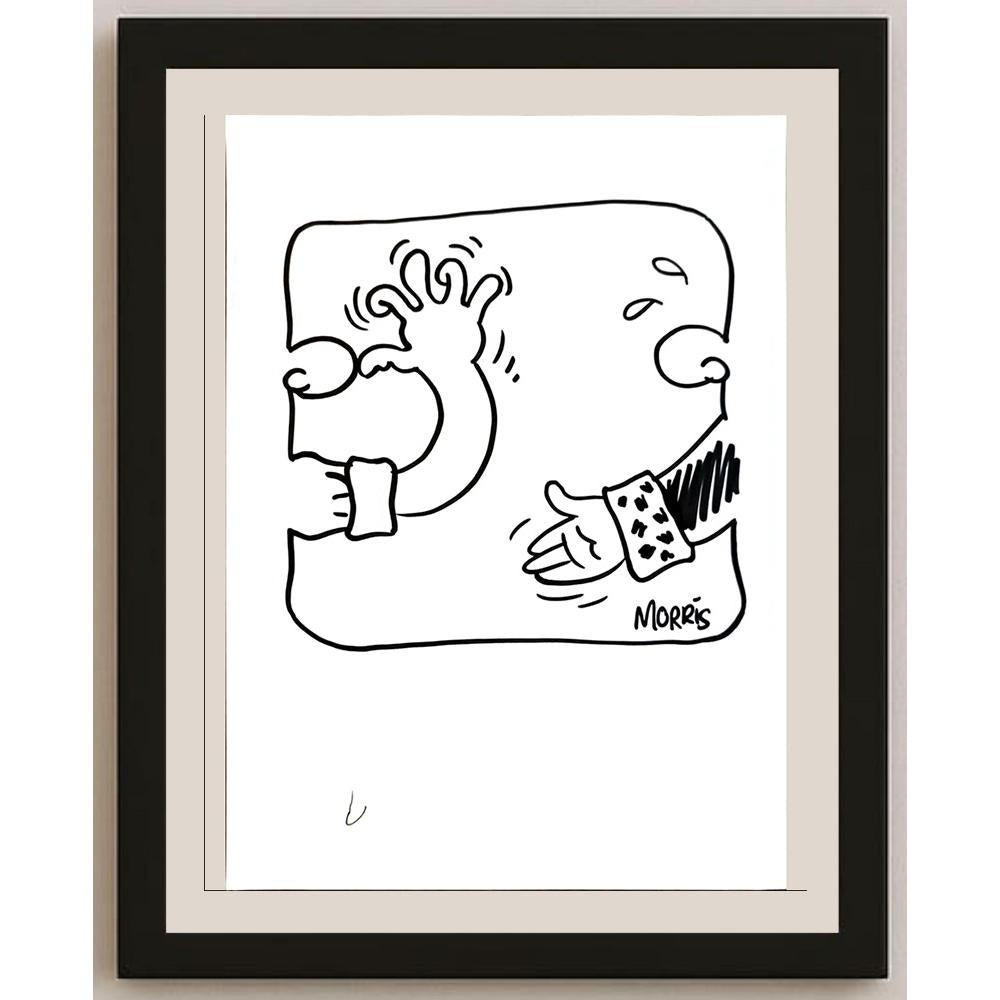 David Morris 29x21cm Orijinal Karikatür BOD05962