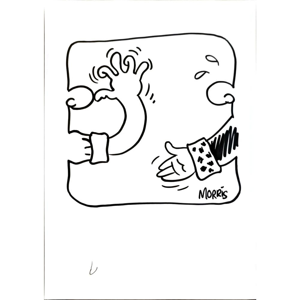 David Morris 29x21cm Orijinal Karikatür BOD05962
