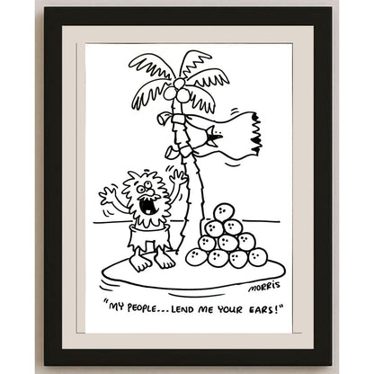 David Morris 29x21cm Orijinal Karikatür BOD05964