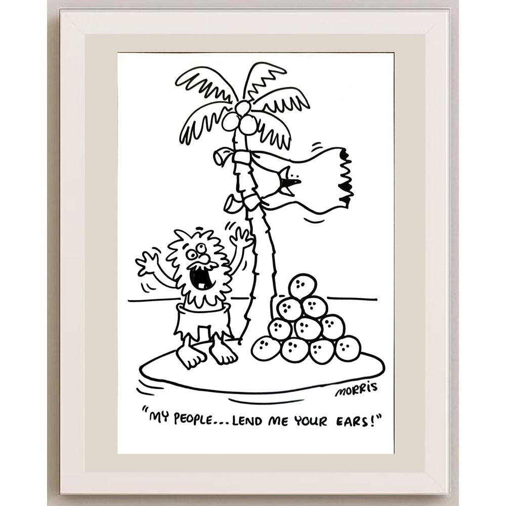David Morris 29x21cm Orijinal Karikatür BOD05964