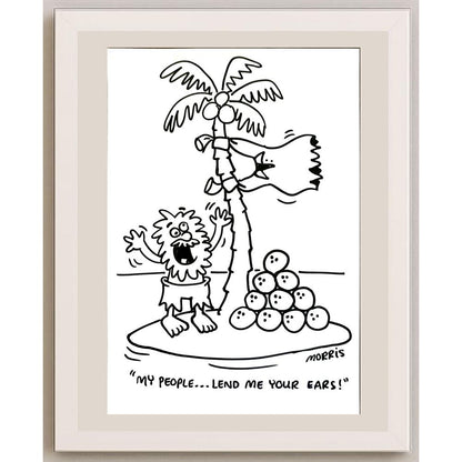 David Morris 29x21cm Orijinal Karikatür BOD05964