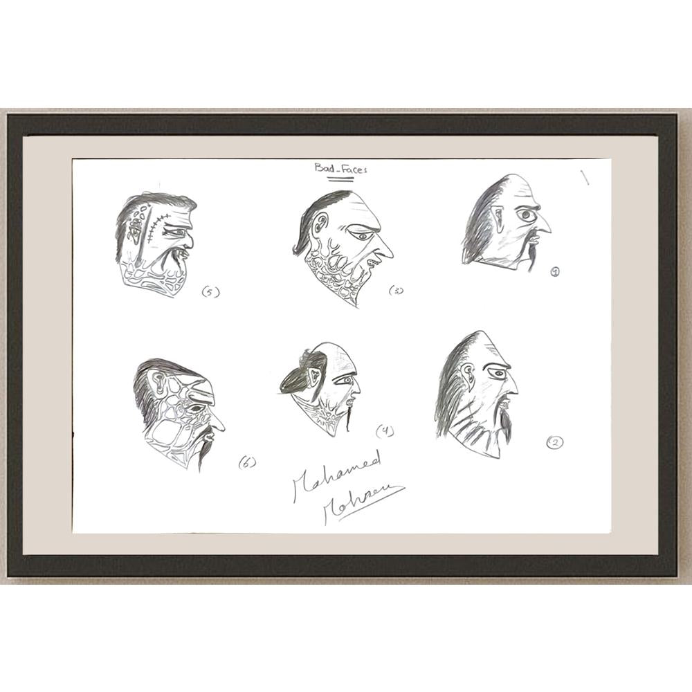 Mohamed Ahmed Abdel Mohsen 29x21cm Orijinal Karikatür BOD05968
