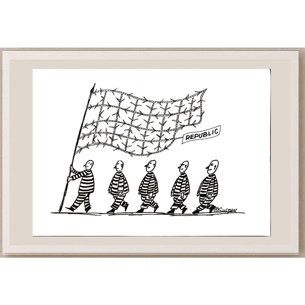 Reshad Sultanovic 29x21cm Orijinal Karikatür BOD05974