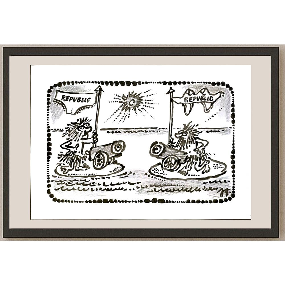 Juozas Juozapavicius 29x21cm Orijinal Karikatür BOD05975