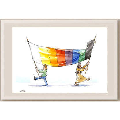 Abdalla Asaad 29x21cm Orijinal Karikatür BOD05979