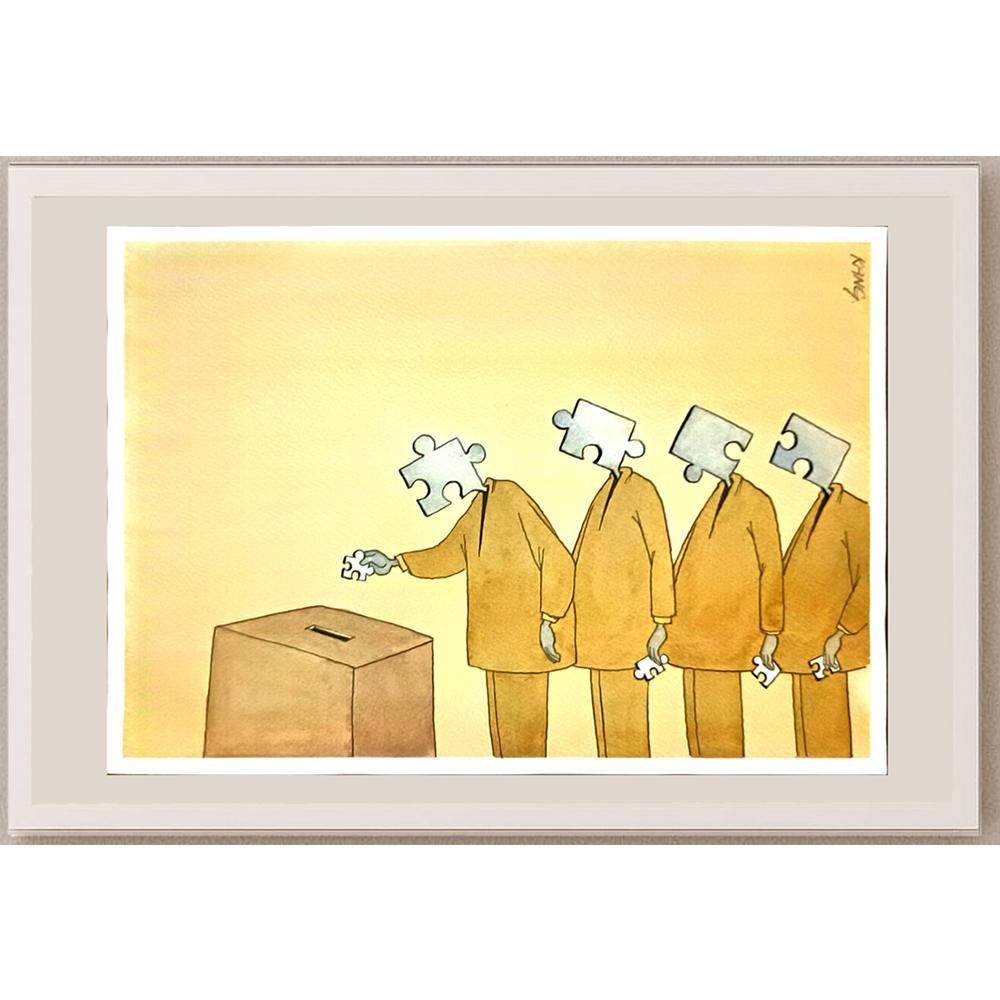 Taeyong Kang 29x21cm Orijinal Karikatür BOD05980