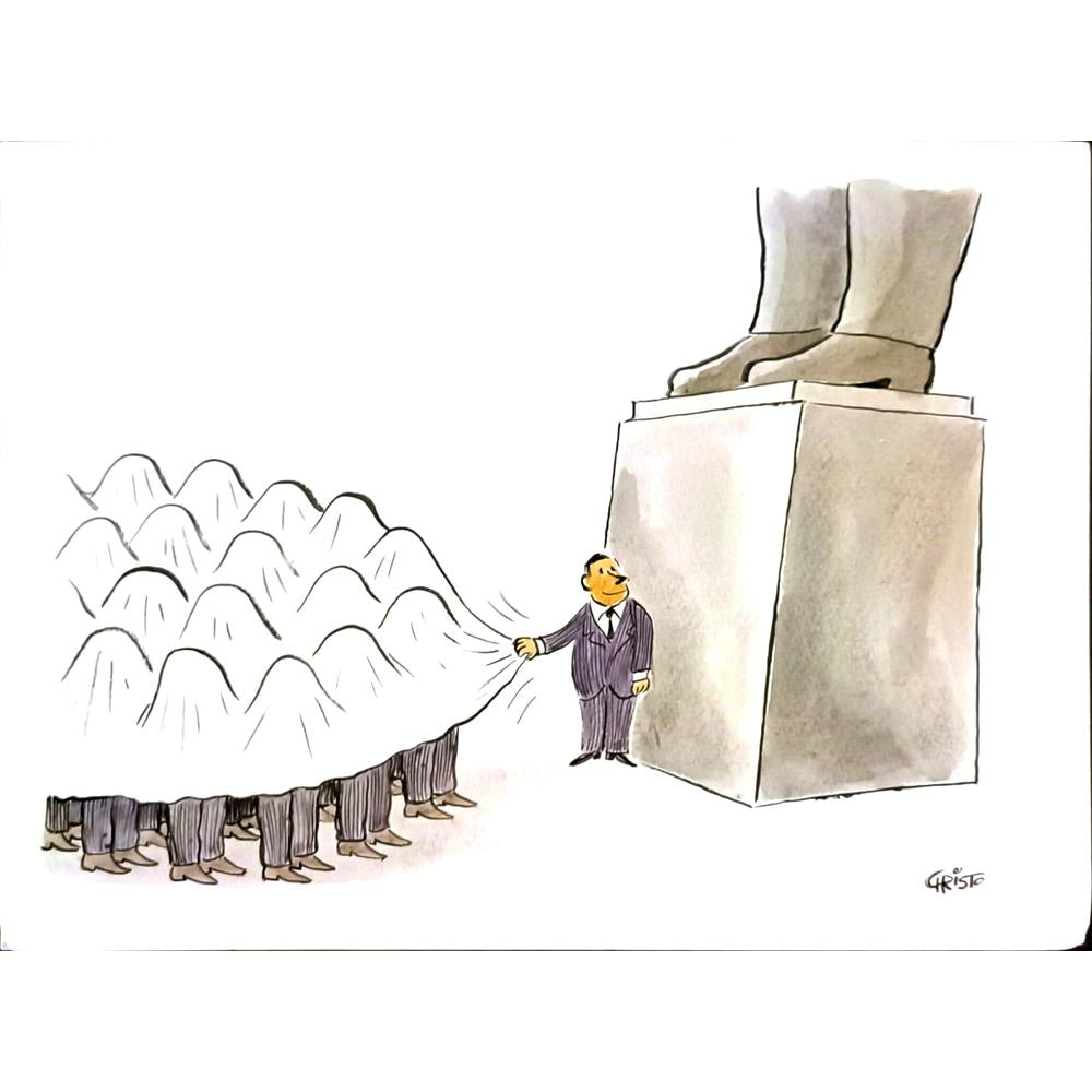 Christo Komarnitski 33x23cm Orijinal Karikatür BOD05981