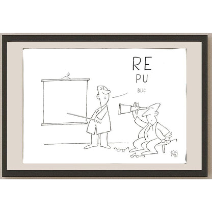 Bas Mitropoulos 35x25cm Orijinal Karikatür BOD05982