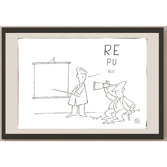 Bas Mitropoulos 35x25cm Orijinal Karikatür BOD05982