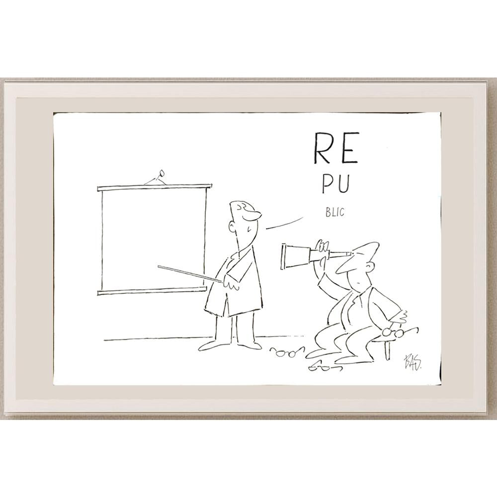 Bas Mitropoulos 35x25cm Orijinal Karikatür BOD05982