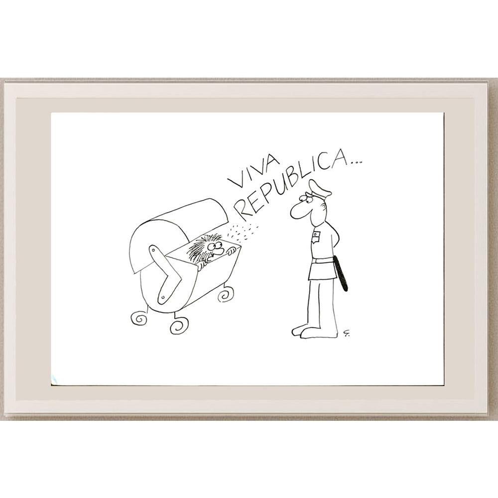 Peter Gabris 29x21cm Orijinal Karikatür BOD05985