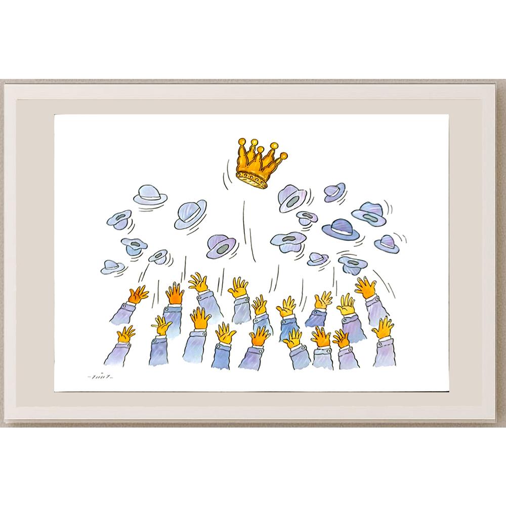 Hassanzadeh Khossrow 29x21cm Orijinal Karikatür BOD05986