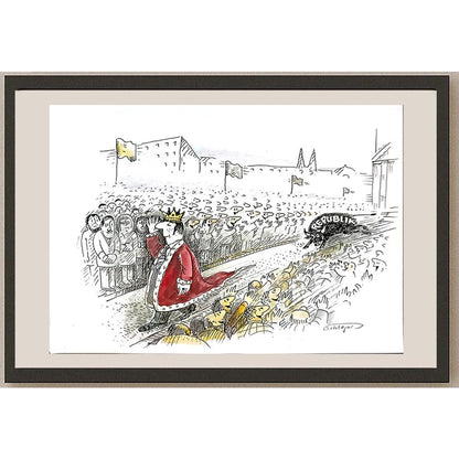 Wolfgang Schlegel 29x21cm Orijinal Karikatür BOD05987
