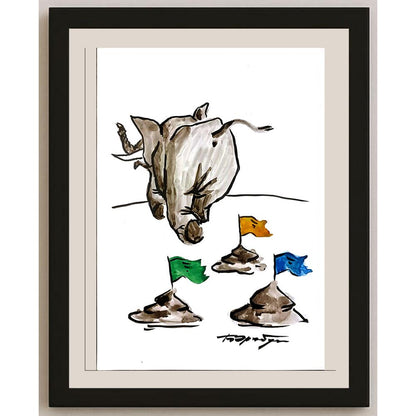 Erenburg Boris 29x21cm Orijinal Karikatür BOD05988