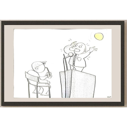 Vazifeme Shoa 29x21cm Orijinal Karikatür BOD05989