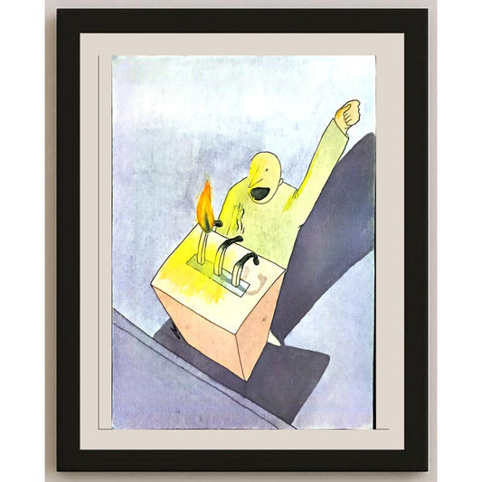 Sohrab Yousefi 29x21cm Orijinal Karikatür BOD05990