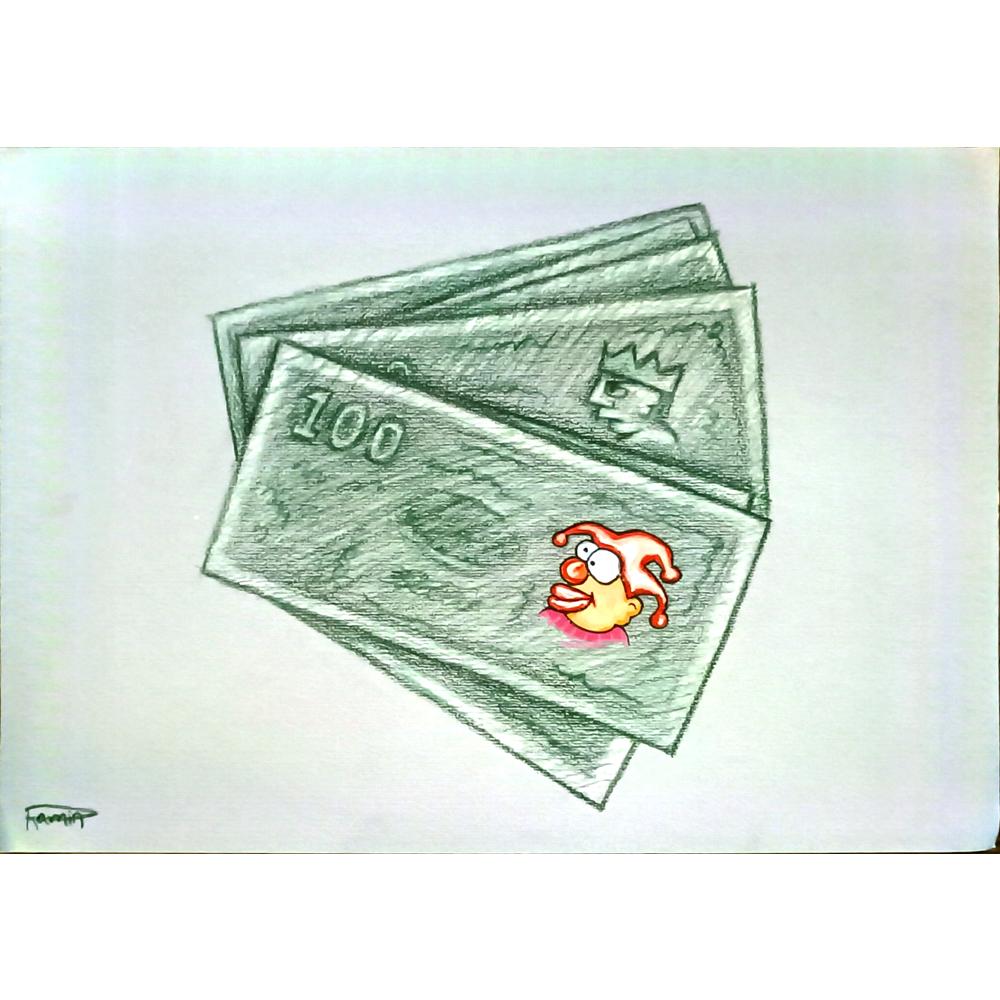 Ramin Rezaie 29x21cm Orijinal Karikatür BOD05999