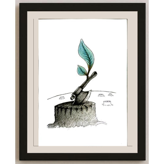 Ramin Rezaie 29x21cm Orijinal Karikatür BOD06000