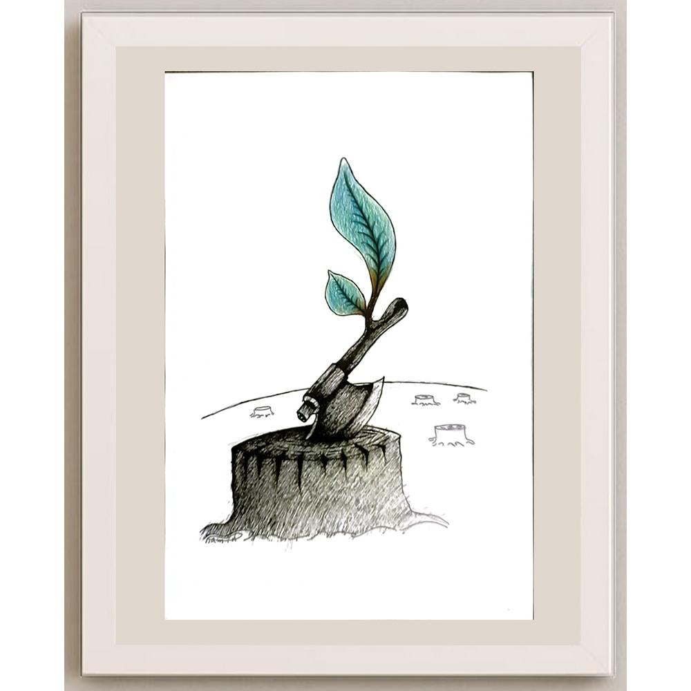 Ramin Rezaie 29x21cm Orijinal Karikatür BOD06000