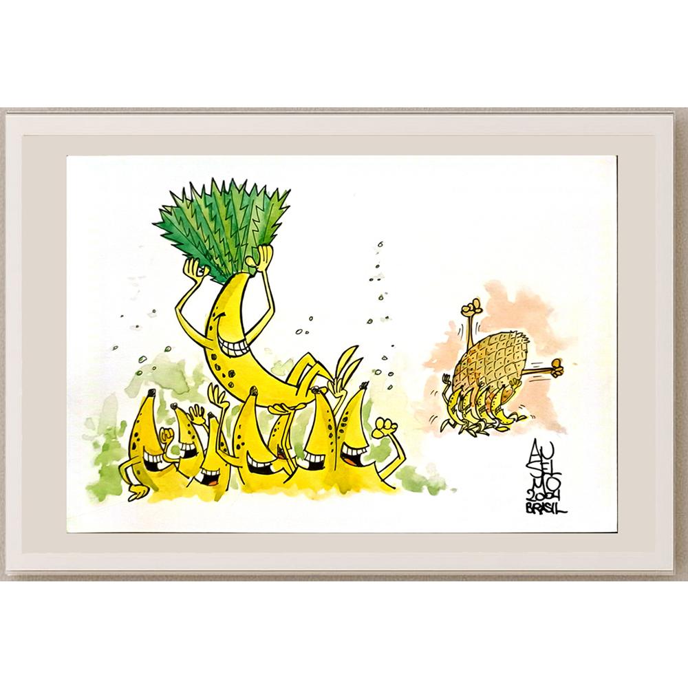 Anselmo Gimenez Mendo 29x21cm Orijinal Karikatür BOD06005