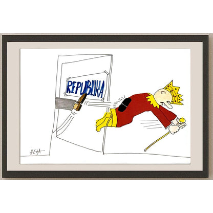 Nedeljko Deretic 29x21cm Orijinal Karikatür BOD06007