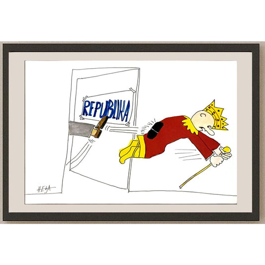 Nedeljko Deretic 29x21cm Orijinal Karikatür BOD06007