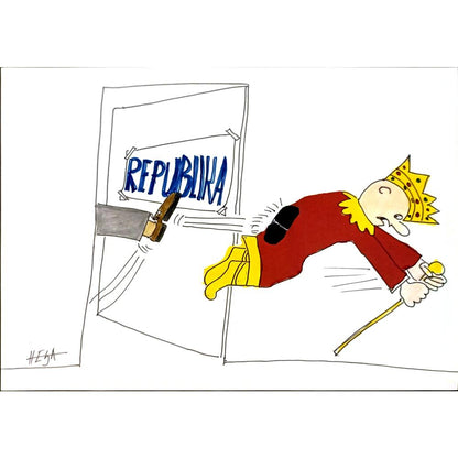 Nedeljko Deretic 29x21cm Orijinal Karikatür BOD06007