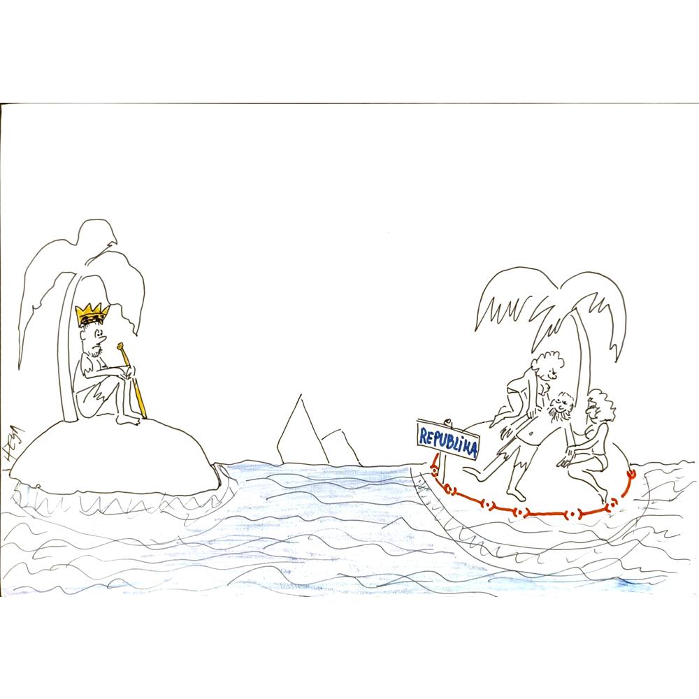 Nedeljko Deretic 29x21cm Orijinal Karikatür BOD06008