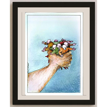 Jan Surma 29x21cm Orijinal Karikatür BOD06009