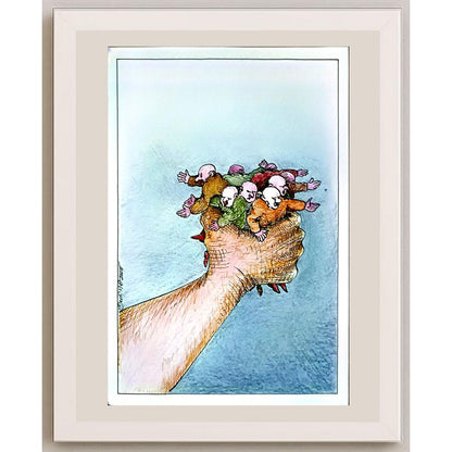 Jan Surma 29x21cm Orijinal Karikatür BOD06009