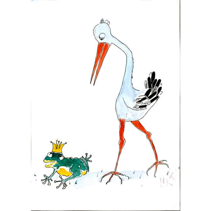 Nikolay Fitkov 29x21cm Orijinal Karikatür BOD06010