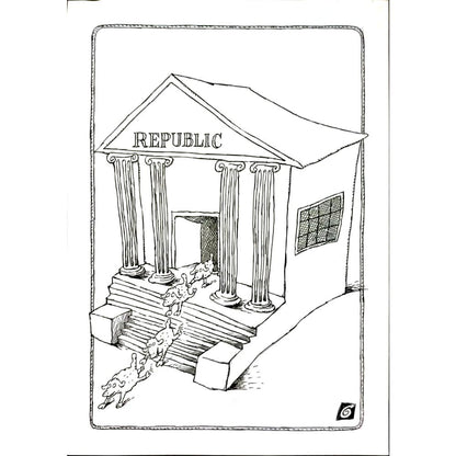 Ion Barbu 35x25cm Orijinal Karikatür BOD06013