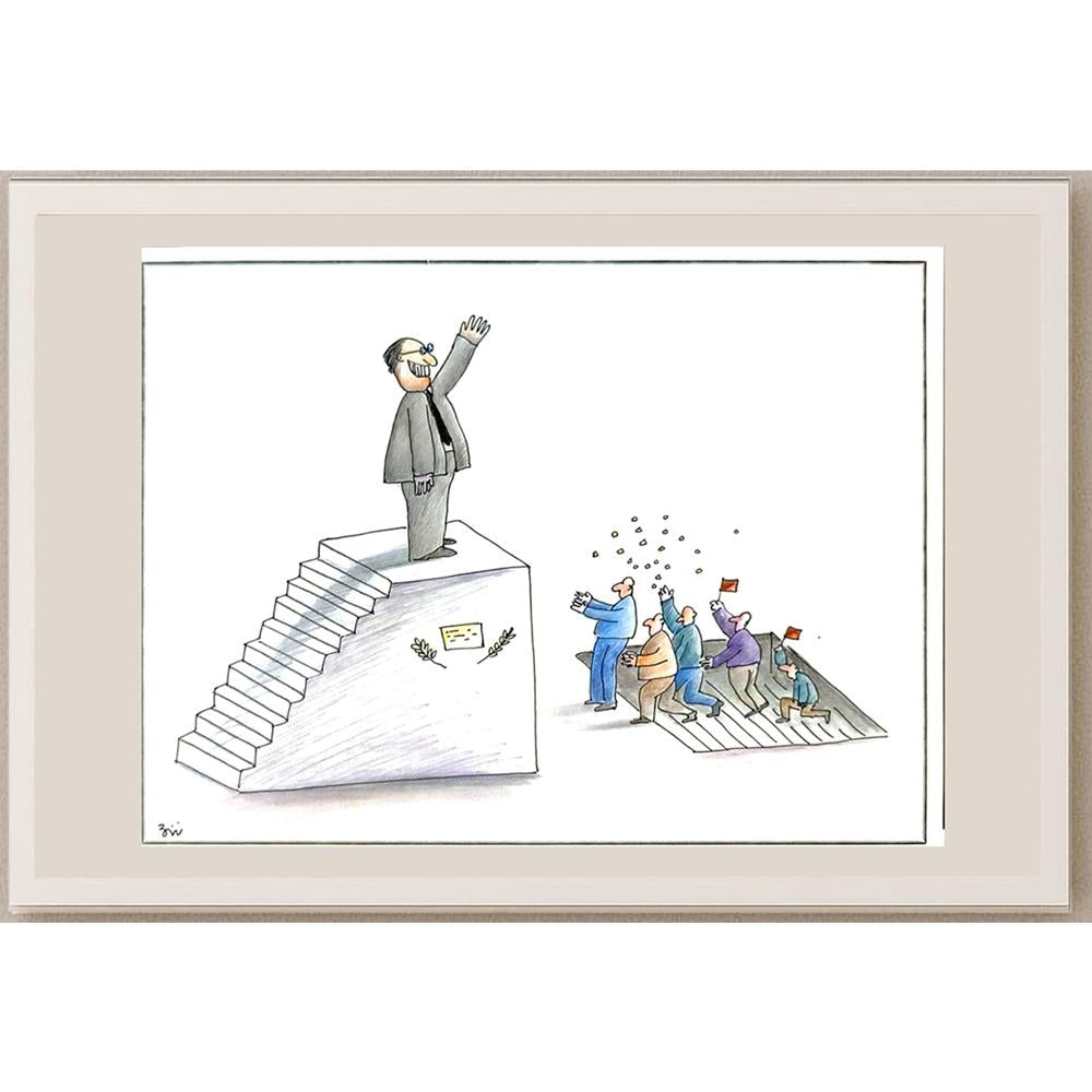 Masoud Ziaei Zardkhashosei 29x21cm Orijinal Karikatür BOD06017