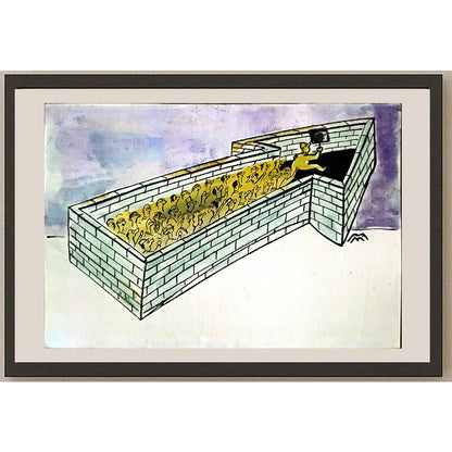 Mileta Miloradovic 29x21cm Orijinal Karikatür BOD06020