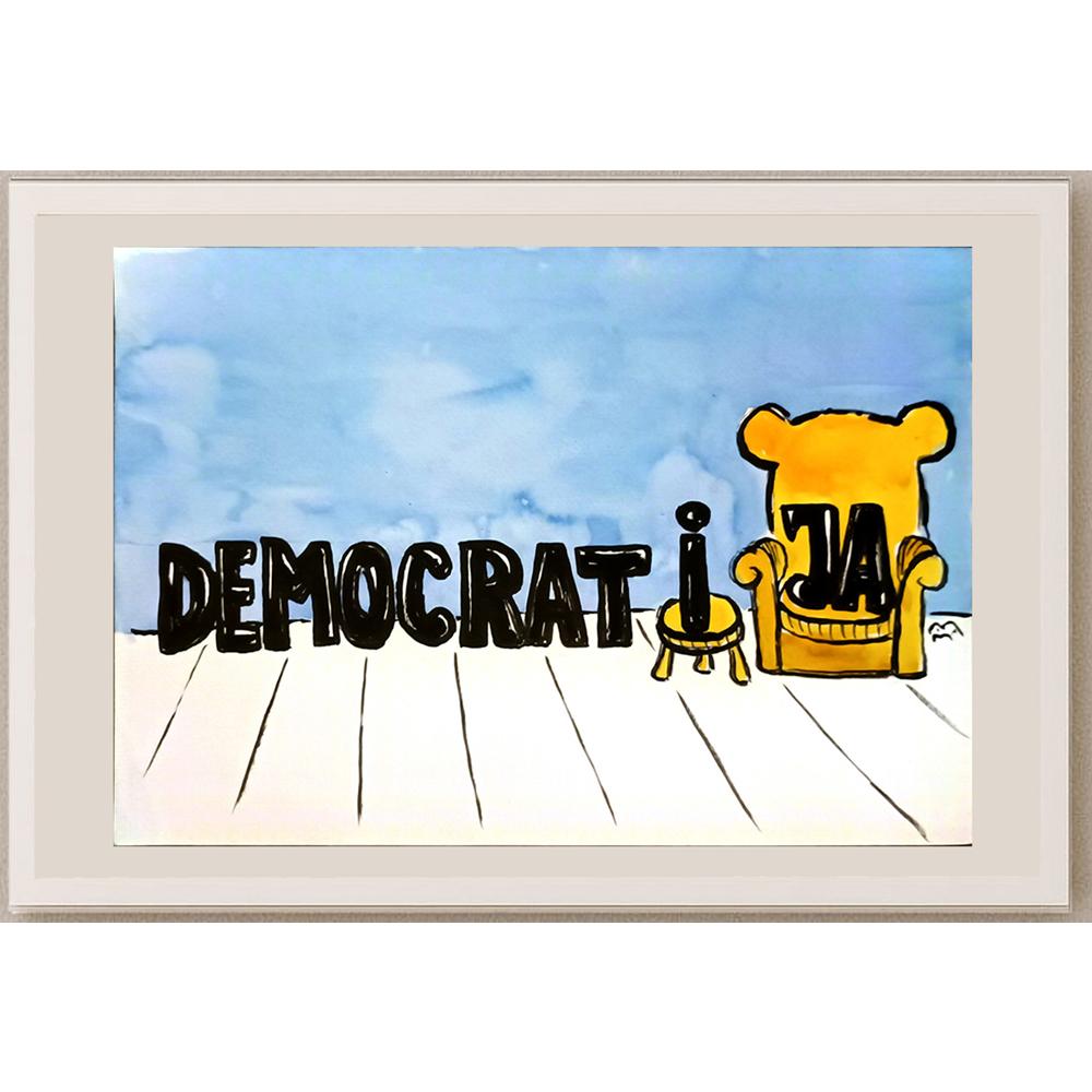 Mileta Miloradovic 29x21cm Orijinal Karikatür BOD06021