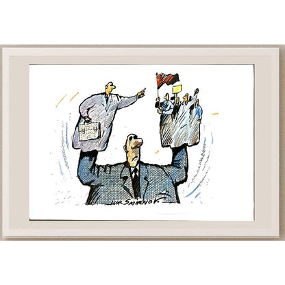Igor Smirnov 29x21cm Orijinal Karikatür BOD06026