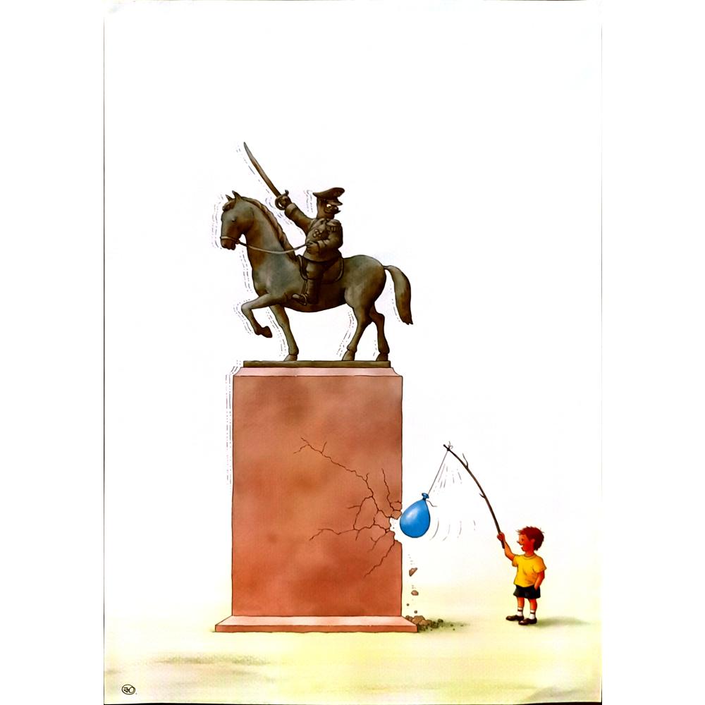 Yuri Ochakovski 43x30cm Orijinal Karikatür BOD06033