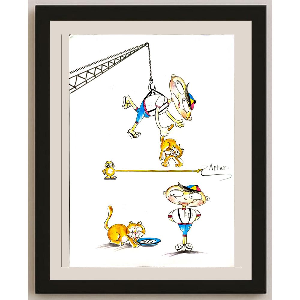 Hassan Taha 35x25cm Orijinal Karikatür BOD06037