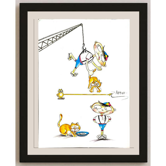 Hassan Taha 35x25cm Orijinal Karikatür BOD06037