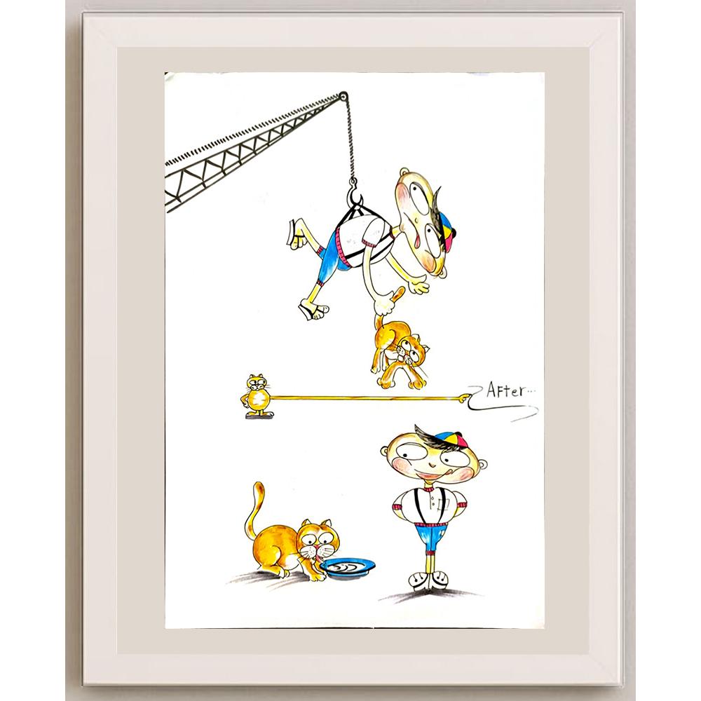 Hassan Taha 35x25cm Orijinal Karikatür BOD06037