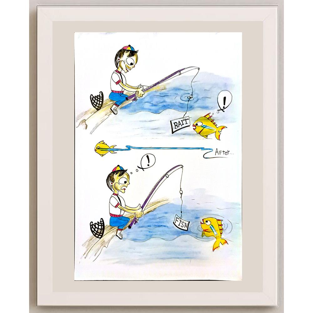 Hassan Taha 35x25cm Orijinal Karikatür BOD06038