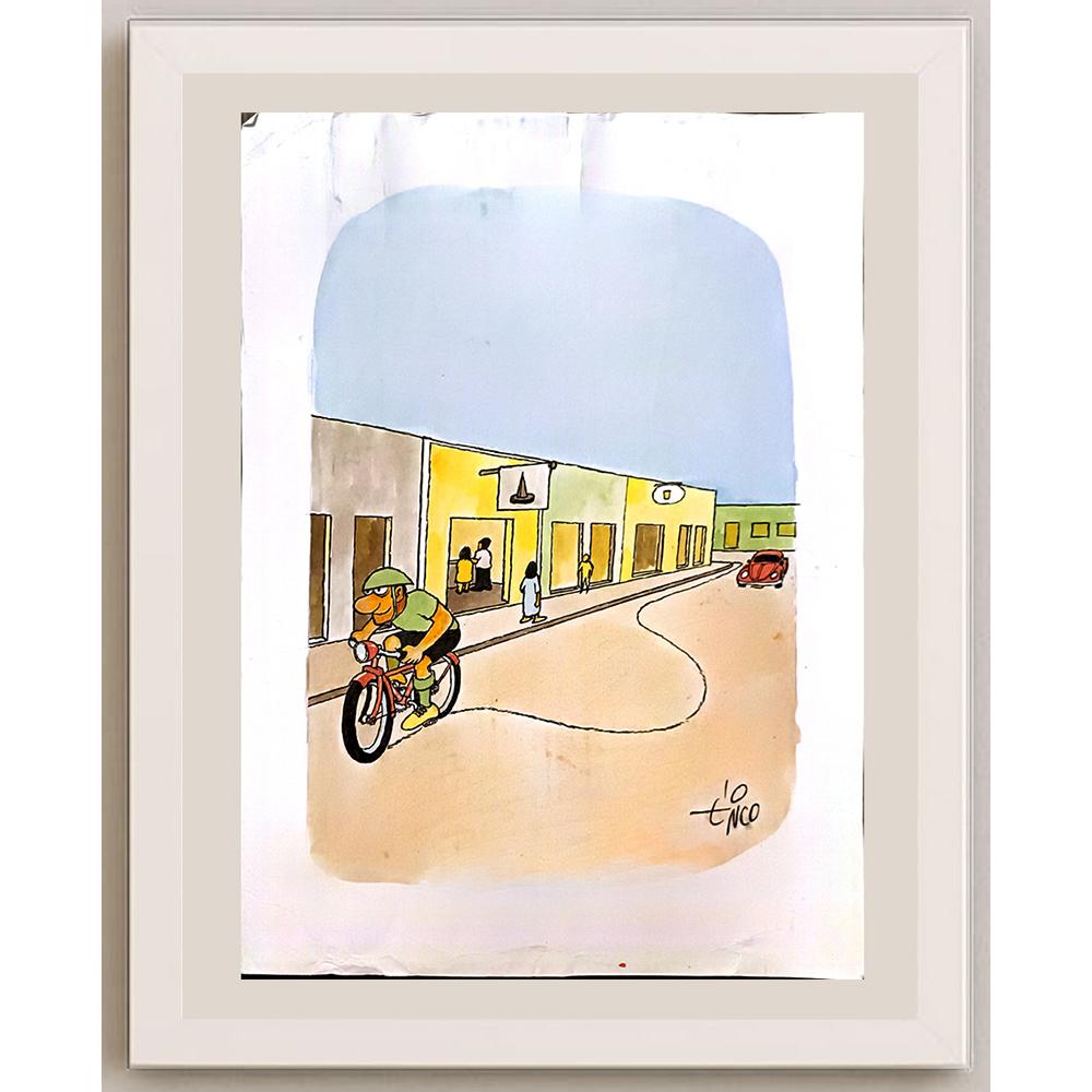 Erico Junqueira Ayres 43x30cm Orijinal Karikatür BOD06047