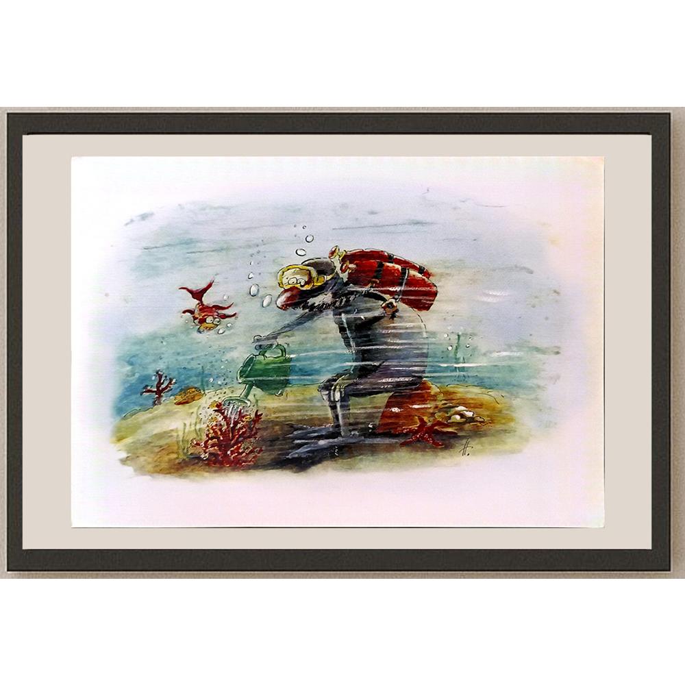 Natasa Kostovski 35x25cm Orijinal Karikatür BOD06049